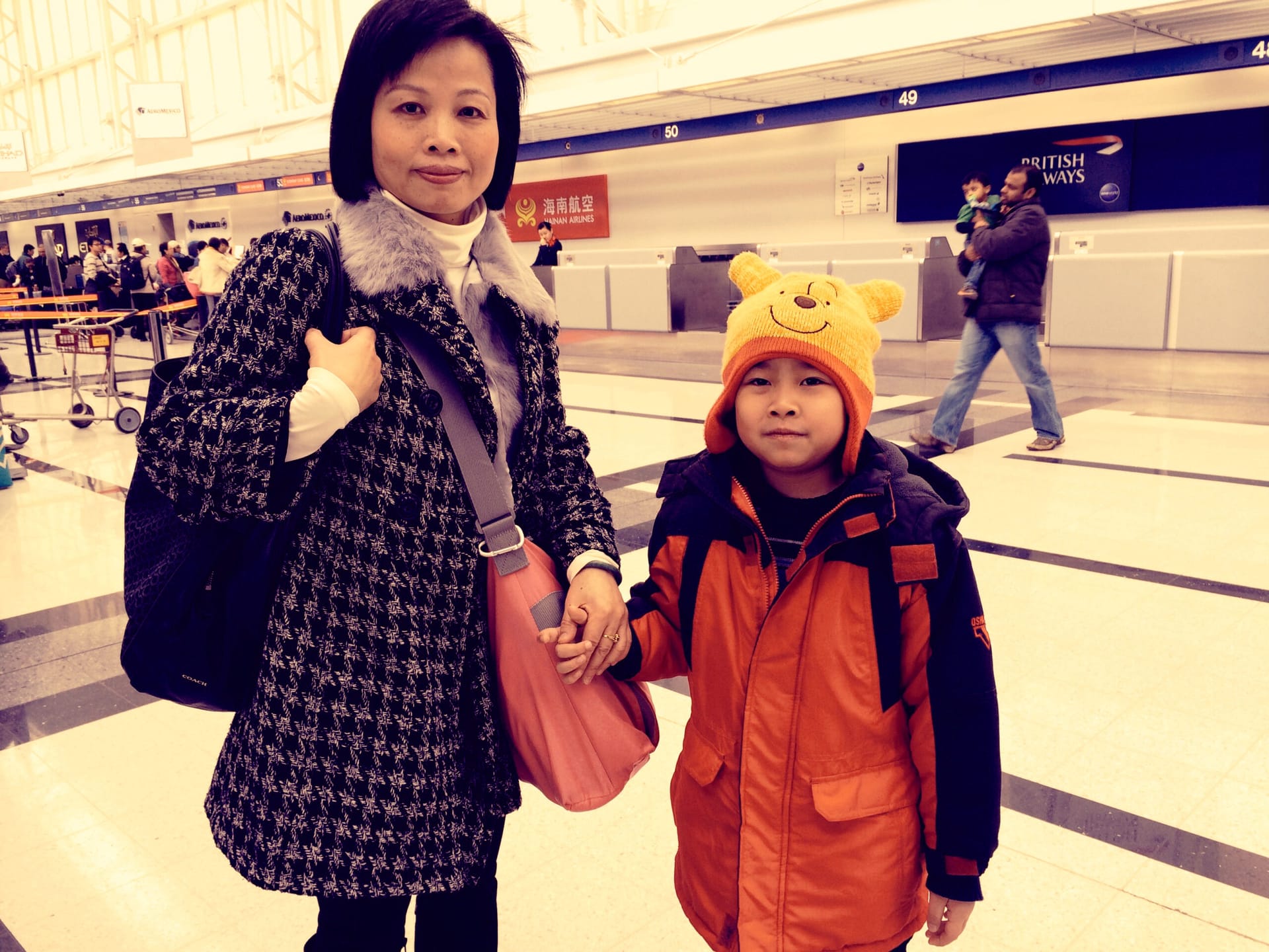 Shuyi and Nathan traveling across borders